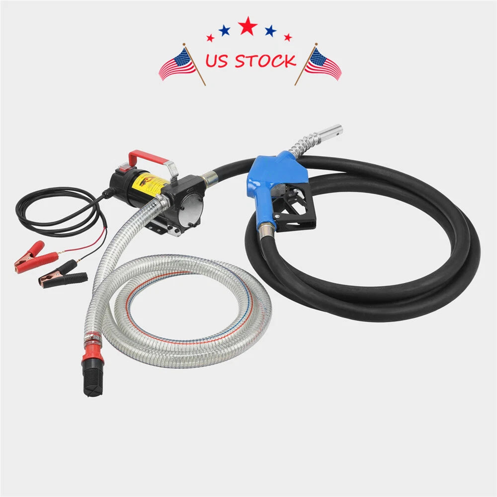 Electric 12V Transfer Fuel Pump for Diesel Kerosene Oil (Commercial)