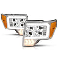 Quad LED DRL + Arrow Signal Projector Headlights for Ford F150 (2009–2014)