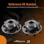 Front Wheel Bearing Hub Pair for Chevrolet Silverado 1500 (2014–2018)