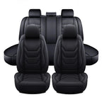 Full Surround Set of 5 Seat Covers for Toyota Faux Leather Black