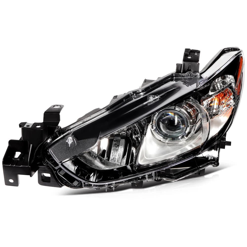 Set of 2 Black Housing Headlights for Mazda 6 (2014-2017)
