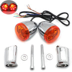 Amber Rear LED Running Brake Turn Signal Indicator Light for Harley XL 883 1200 (2004–2023)