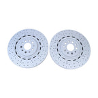 2Pcs Front Brake Disc Dimpled Rotors for Maserati Levante (2017–2022)