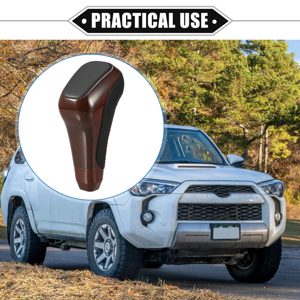 Automatic Gear Shift Knob for Toyota 4Runner (2012–2021) Faux Leather Wood
