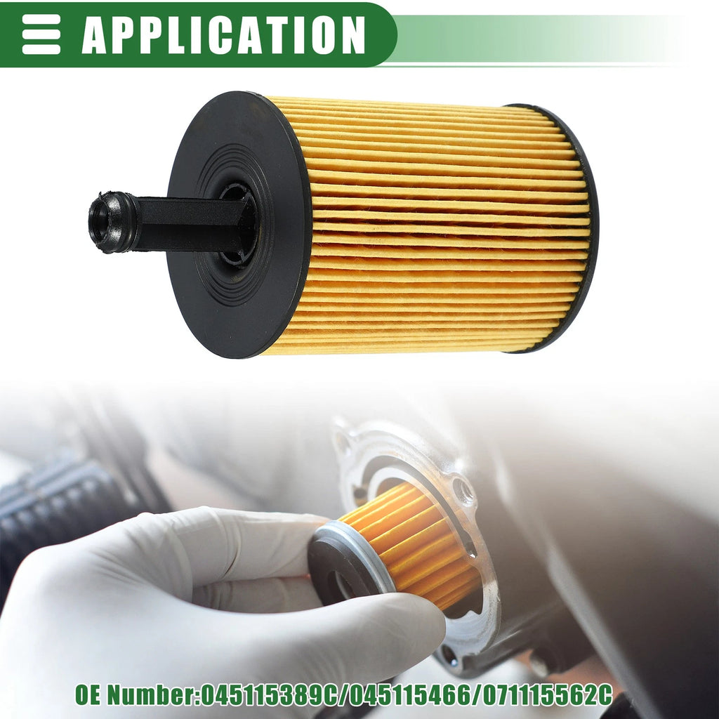 Set of 2 Engine Oil Filters for Audi A3 (No. 045115466/071115562C)