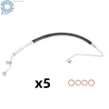 Set of 5 Power Steering Pressure Line Hose Assembly for Nissan Maxima (2009–2014)