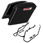 Hard Saddlebags Conversion Bracket for Harley Super Wide Glide (2008–2017) Black