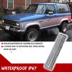 2X Clear White LED Front Side Marker Lights for Ford Bronco F150 F250 F350