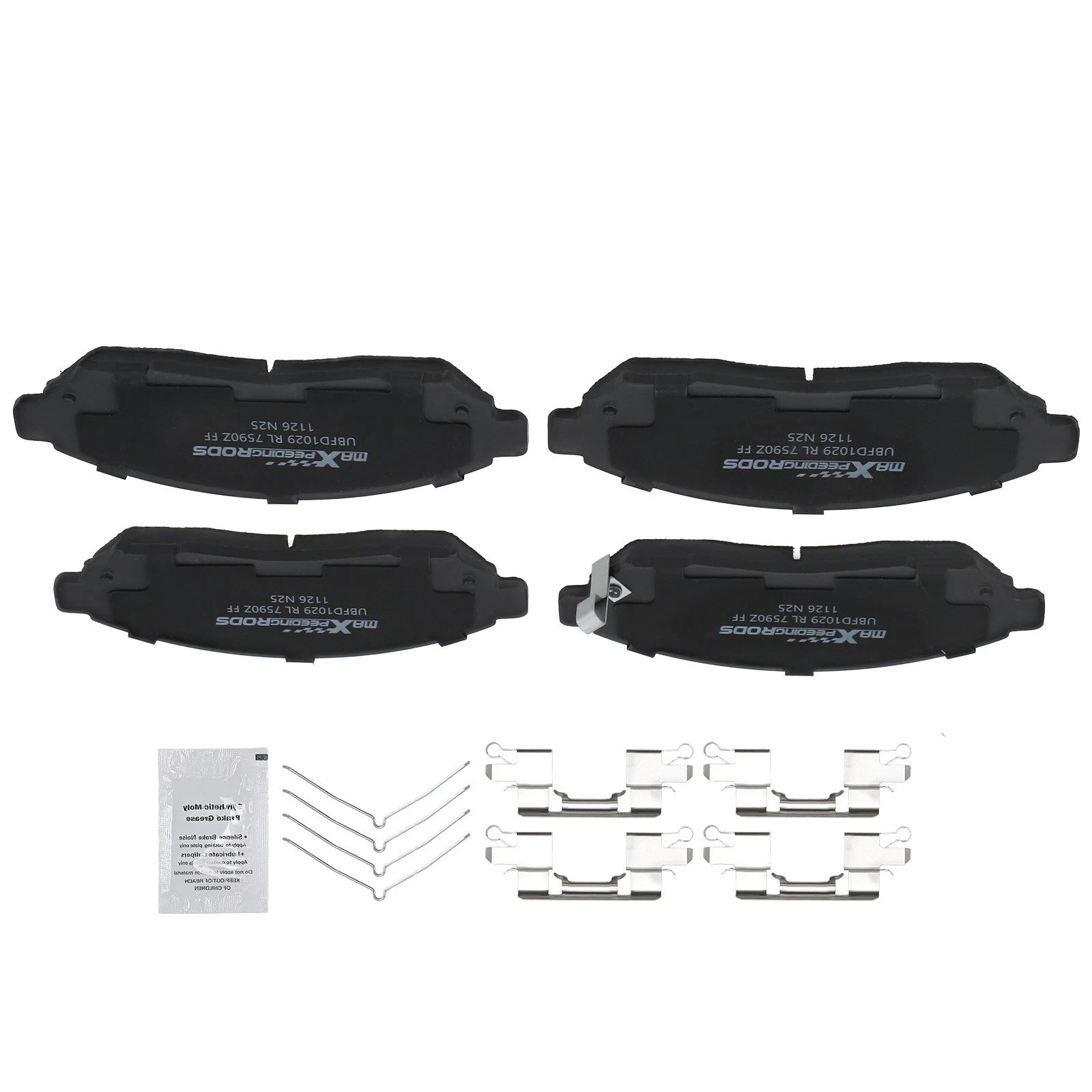 Front Ceramic Brake Pads Kit for Nissan Frontier/Xterra (2005–2020) D1094