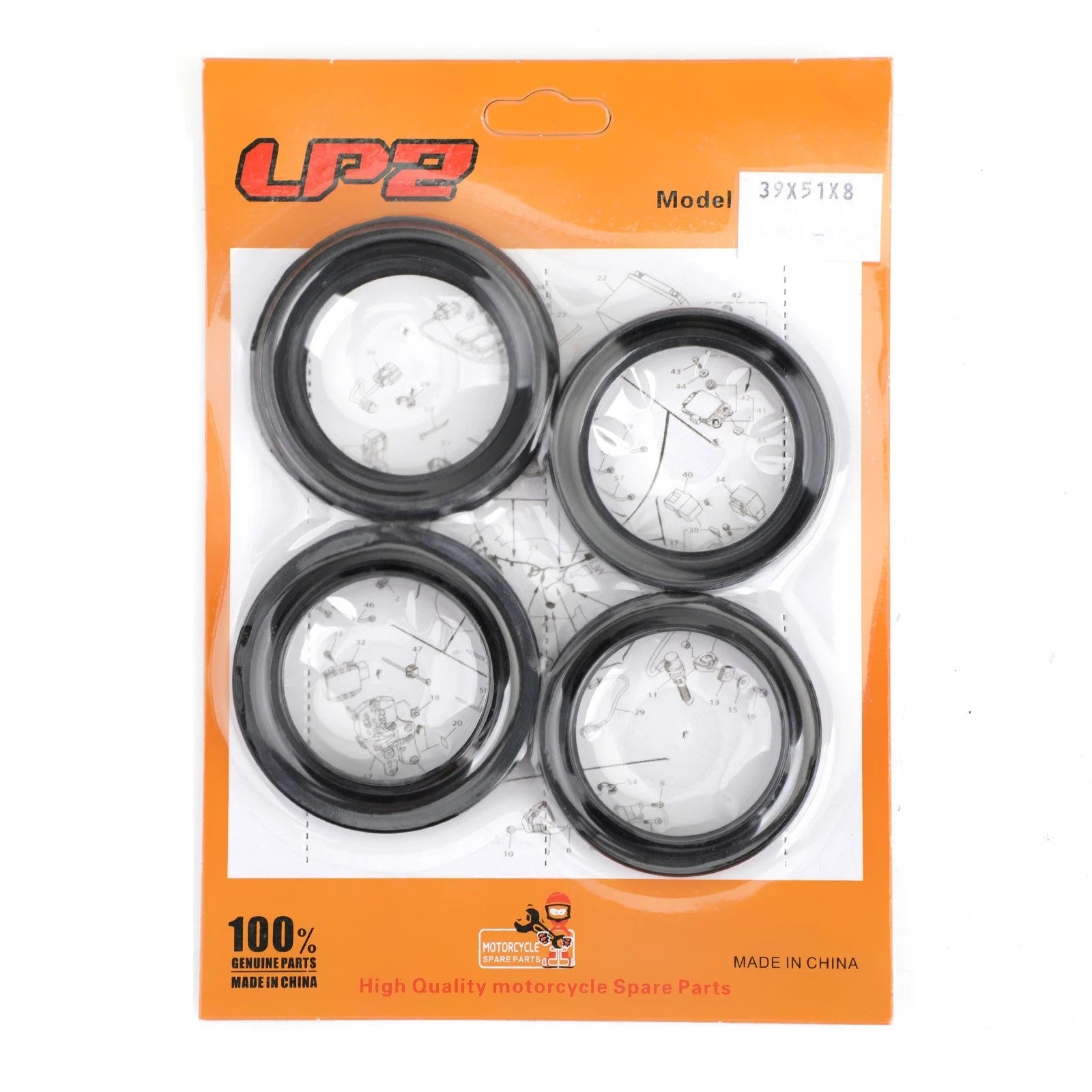 Fork Oil Seal Wiper Set for Honda NV400 VT600 CB700SC STEED 400 (1984–2007)