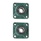 Set of 2 Pillow Block Bearings for UCF205-16 (1" Bore)
