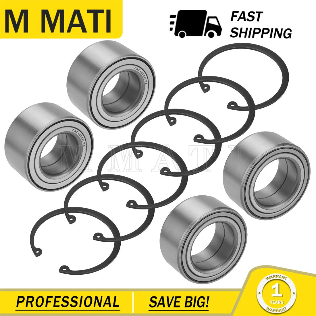 Front & Rear Wheel Bearings for Polaris (3515090, 3514699, 3585502, 3514635, 3514917)