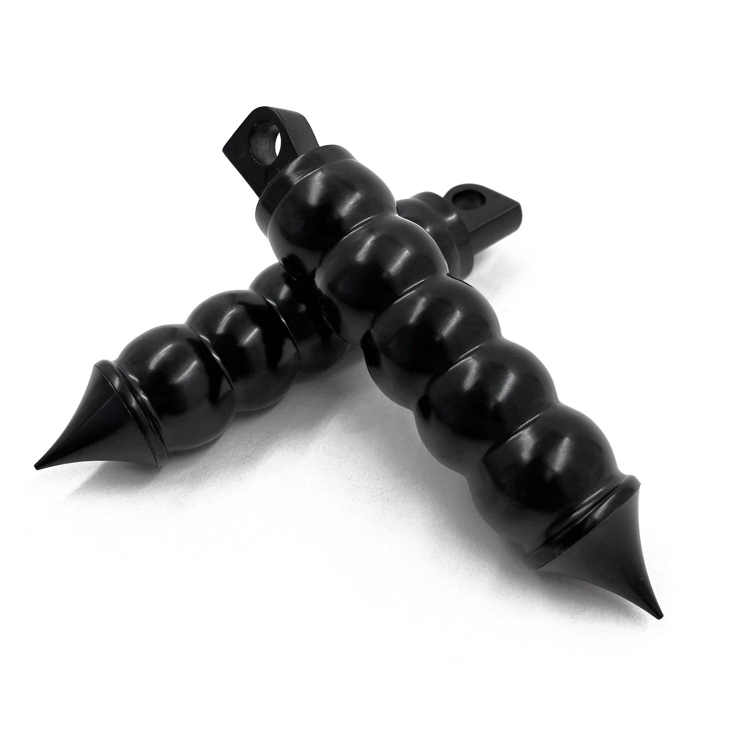 Black Bubble FootPeg Set for Harley Road King Sportster 883 1200