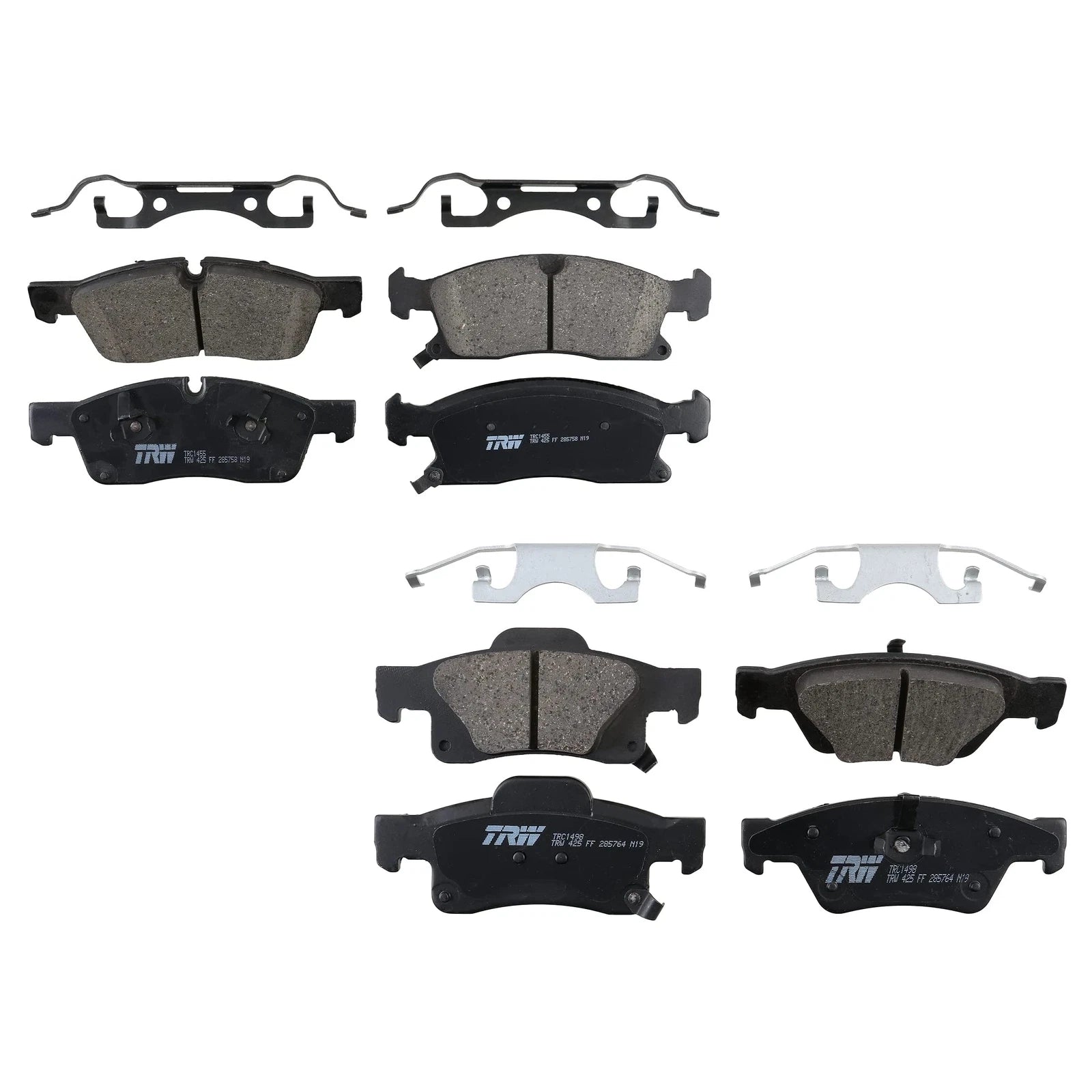 Set of 4 TRW Pro Ceramic Brake Pads for Durango Grand Cherokee (2011–2021)