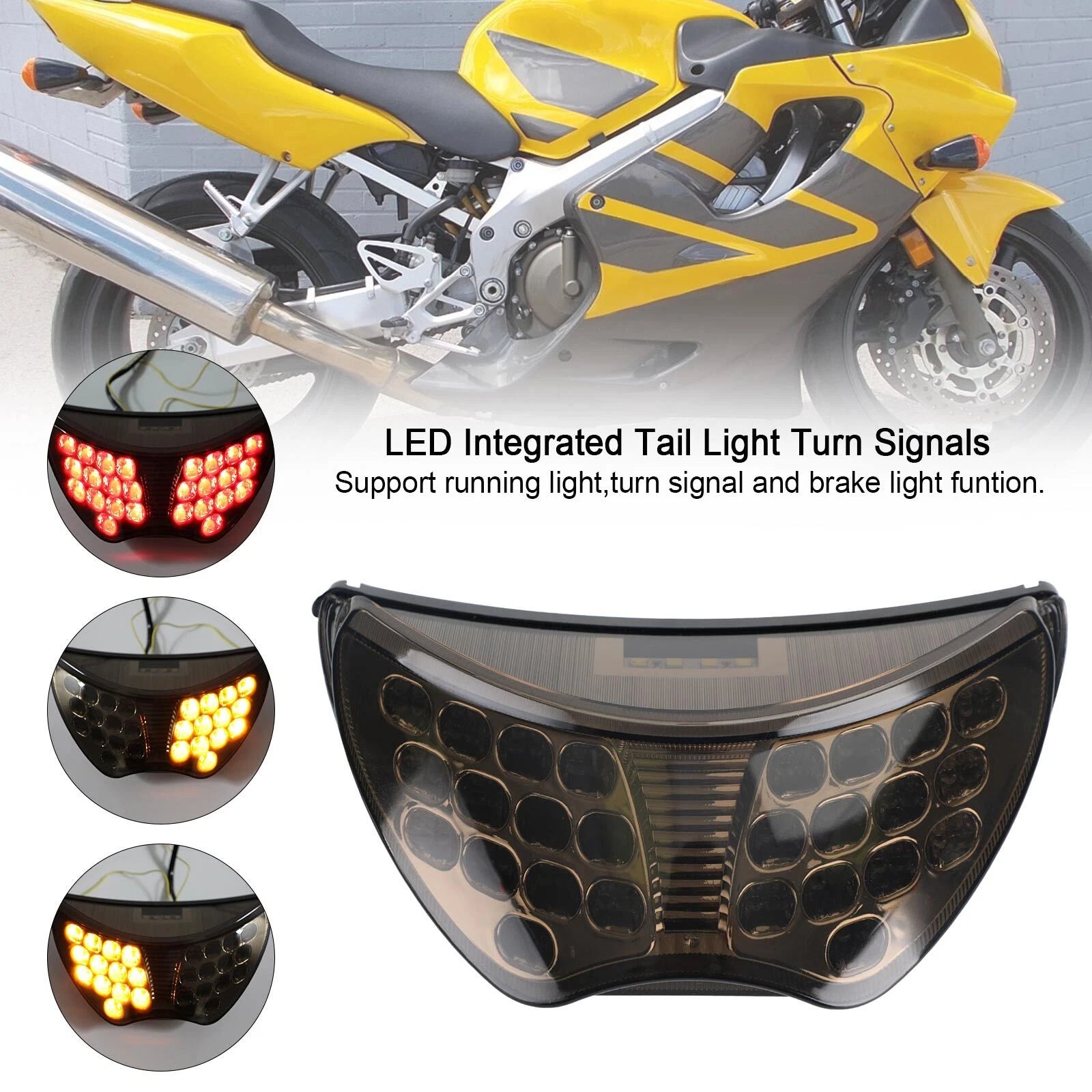 LED Turn Signals Tail Brake Light for Honda CBR600F/F4/F4i (2004–2006)