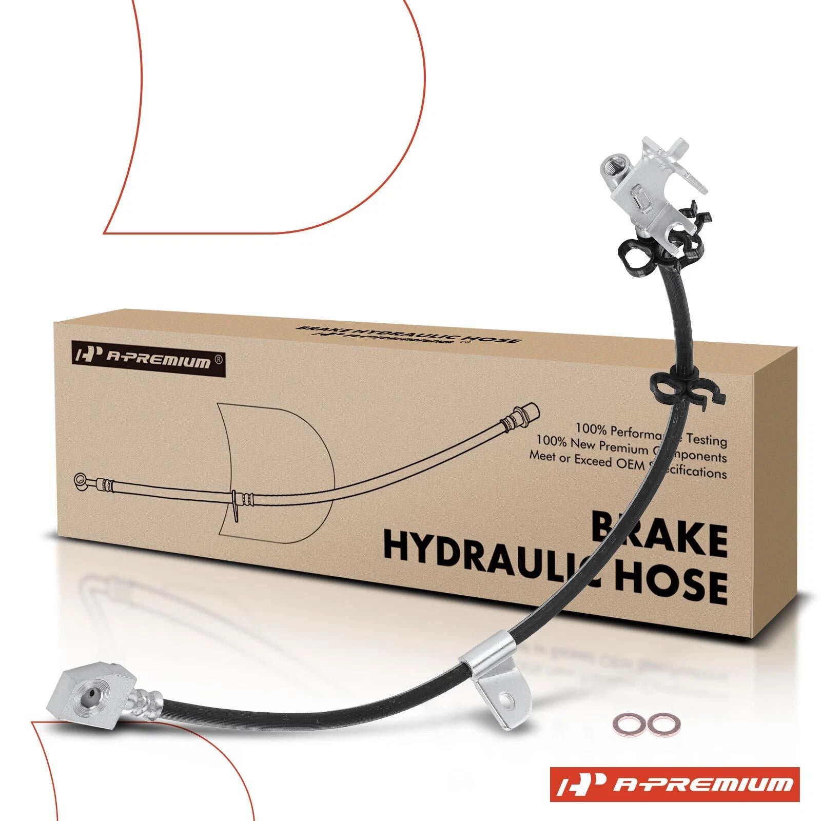 Front Passenger Brake Hydraulic Hose for Ford Expedition Lincoln (2002–2006)