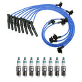NGK 8mm Wire Set & Denso Iridium Spark Plug Kit for F-150 F-250 (1997–2003)