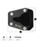 CNC Kickstand Extension Plate for KOVE 450 RALLY (2023)