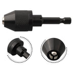 Quick Change Drill Chuck 0.3-6.5mm 1/4" Adapter for