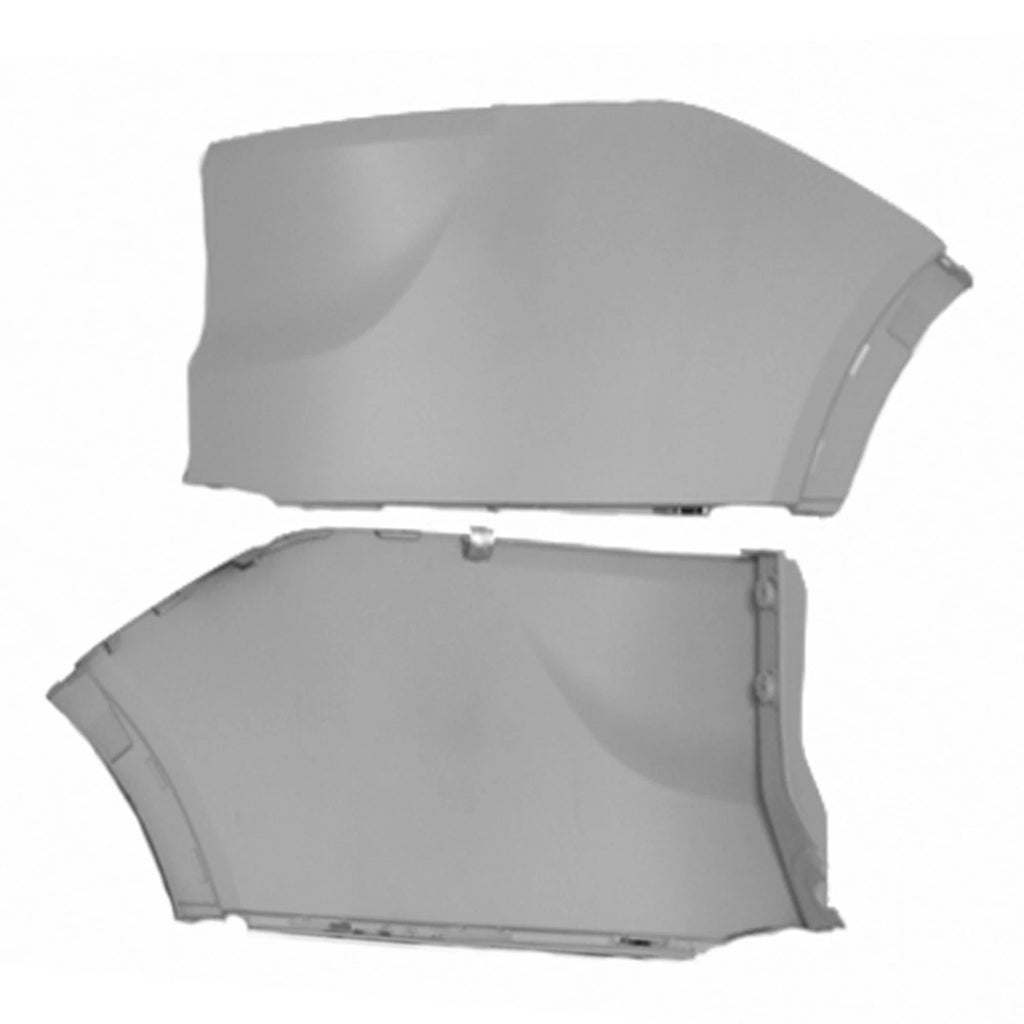 Replacement Primed Ready to Paint Passenger Side Rear Bumper Cover End for