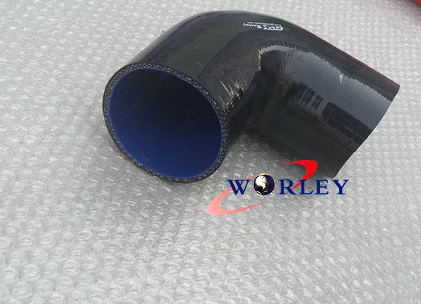 BLACK Silicone Hose 90�� Elbow Bend 2" ID for Intake Pipe