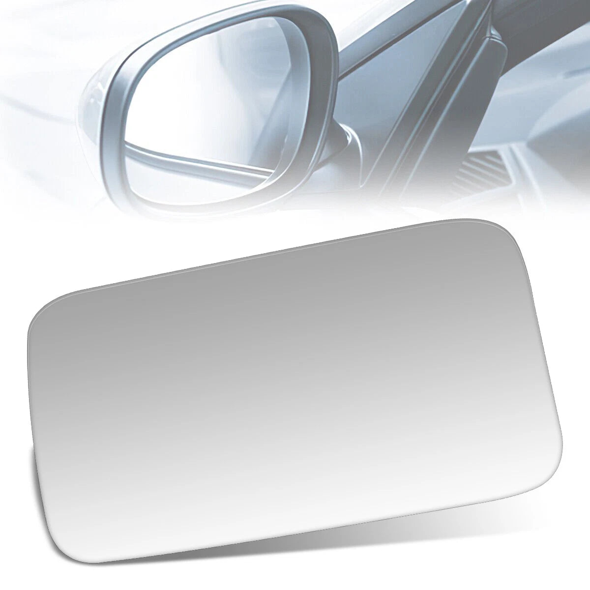 Side Rear View Door Mirror Glass for Nissan Sentra (1987–1990) - Left
