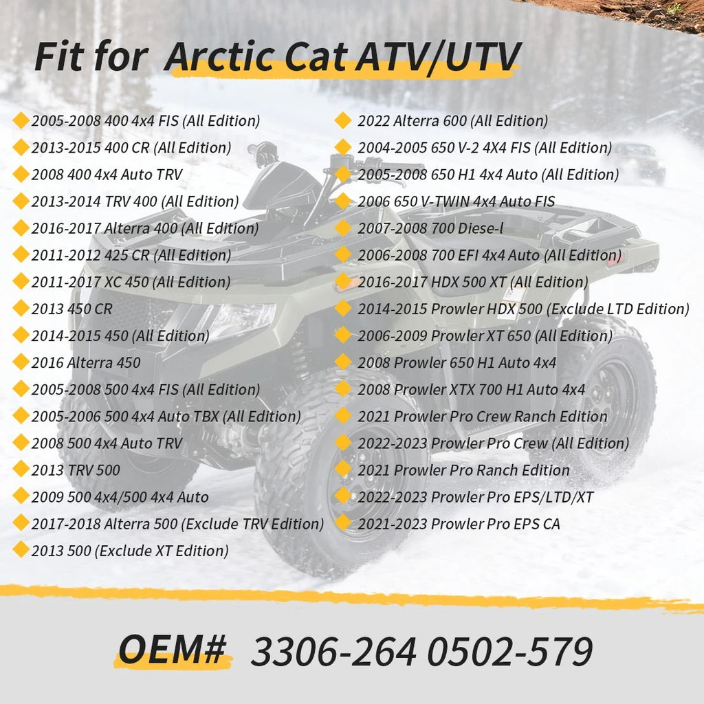 Actuator Front Differential for Arctic Cat 400 425 450 500 650 700 (2000–2023)