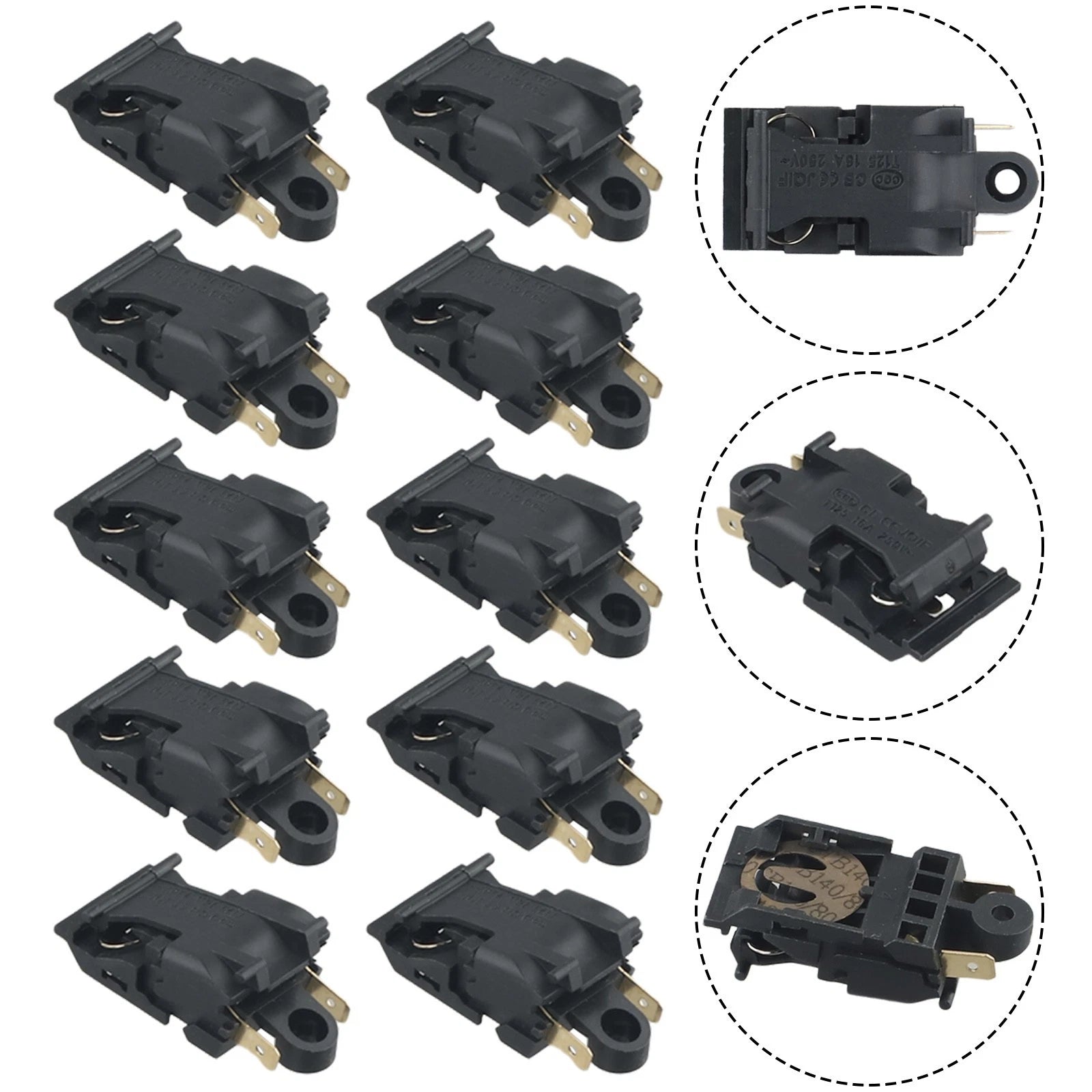 10X Black Electric Kettle Switch Thermostat XE3 JB01E