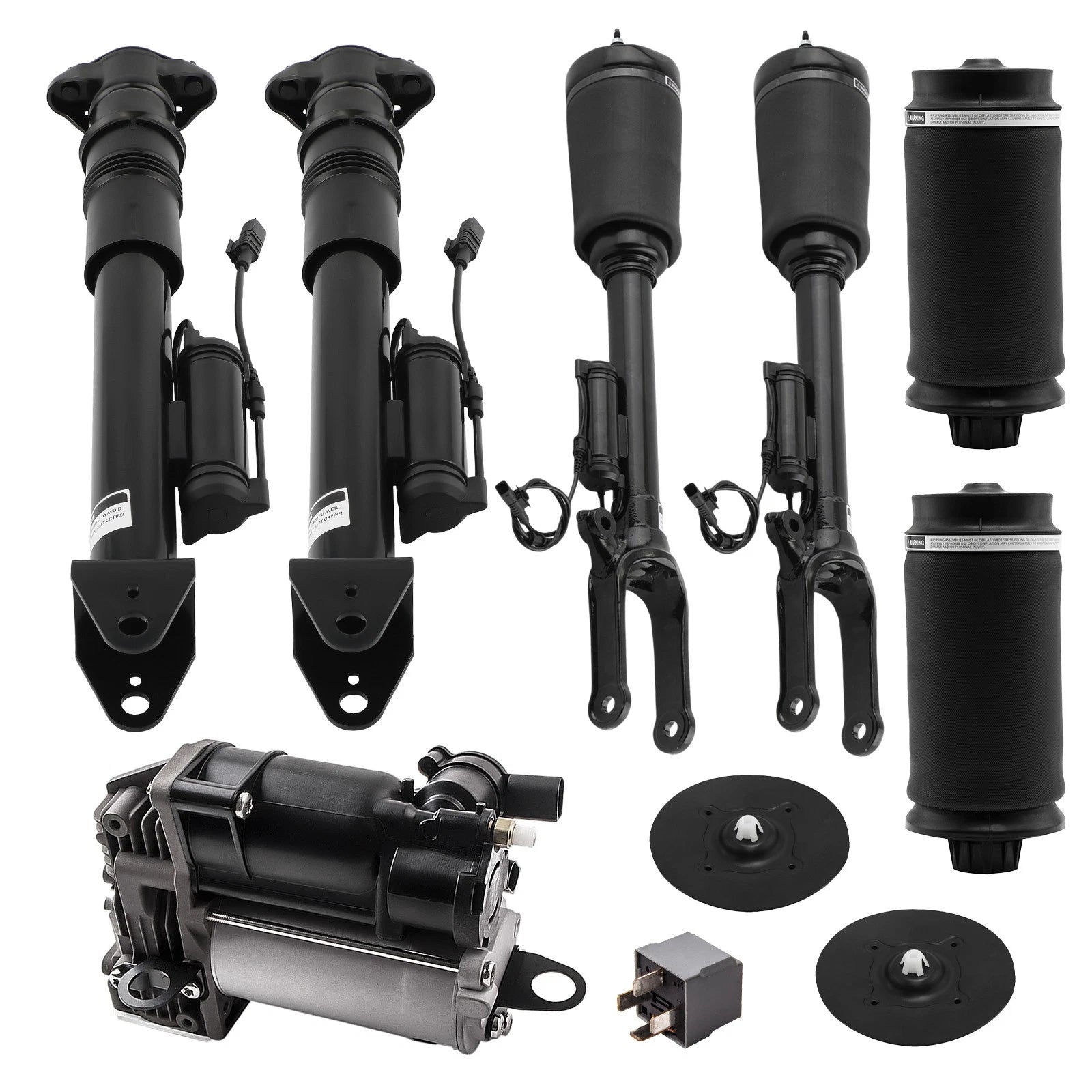 Air Suspension Compressor Air Spring Bag Set for Mercedes GL ML320 (2007–2012)
