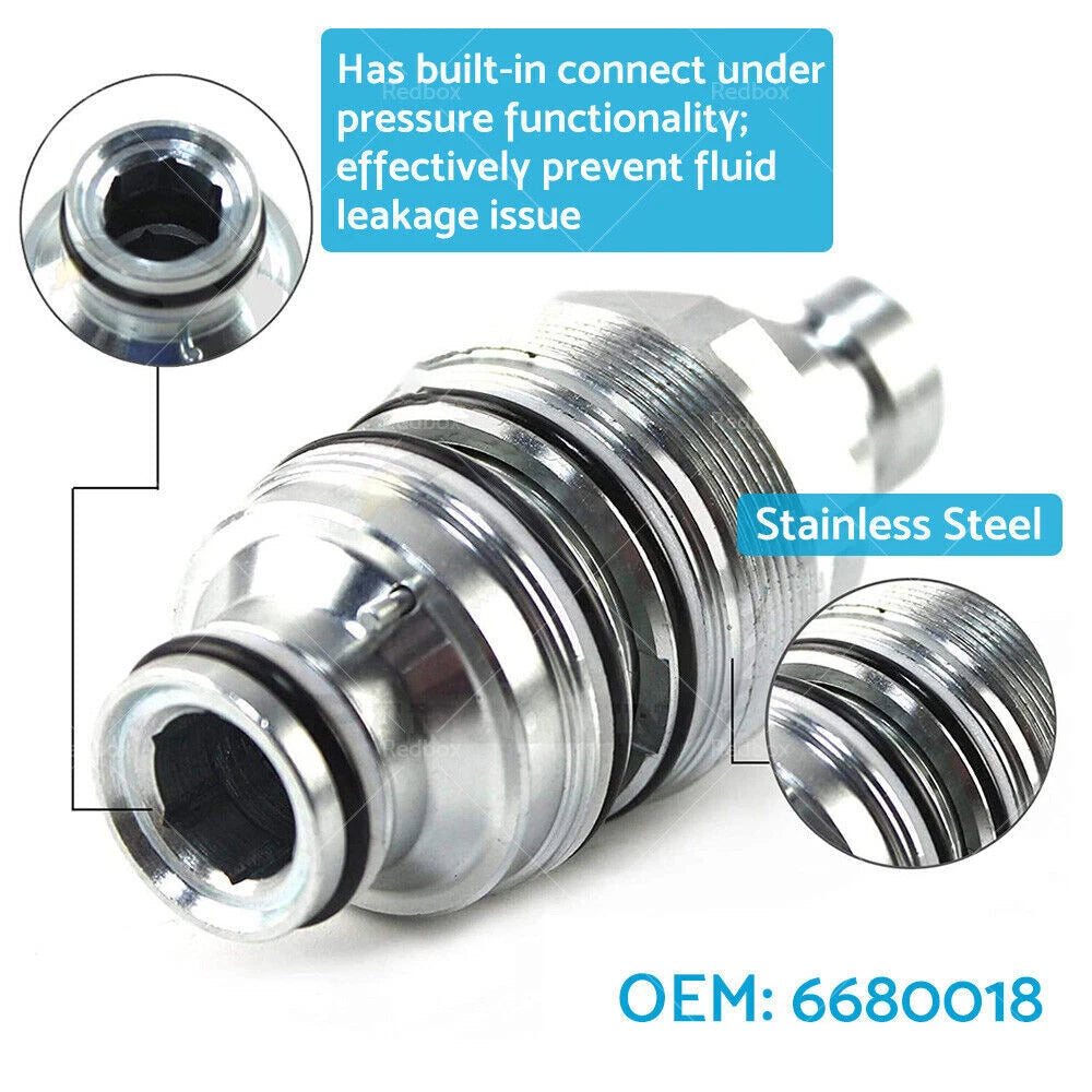 Hydraulic Female Flat Face Quick Coupler for Bobcat (6680018)