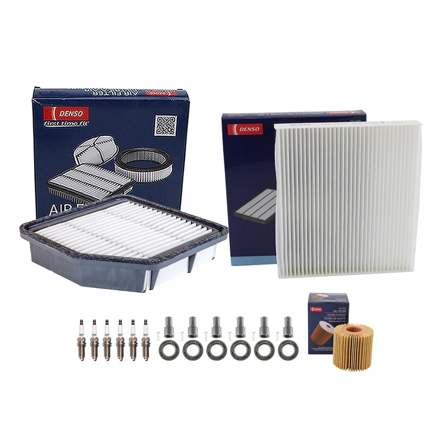 Denso Tune Up Kit 6 Spark Plugs & Boots for Lexus IS250 (2006–2013)