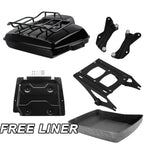 Black Razor Trunk Pad Mount Plate Docking Kit for Harley Road Glide (2014–2025)