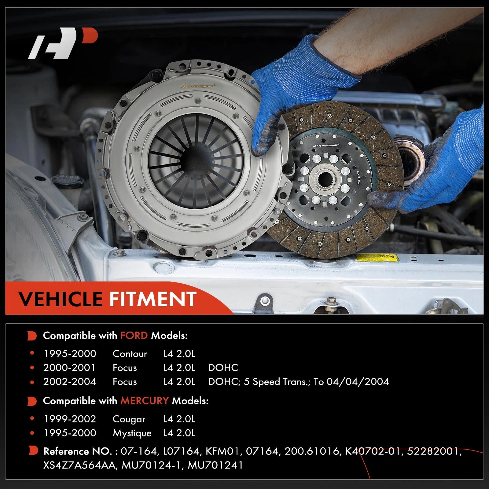 Clutch Kit for Ford Focus (2000-2004) Mercury Cougar (2000-2002)