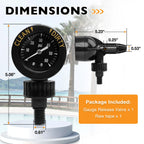 Air Pressure Gauge Release Valve for Jandy CL CV DEL DEV JS Series (0-60 PSI)