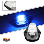 5Pcs Cab Roof Running Light with Switch Chrome Blue LED for F-Series (1980–1996)