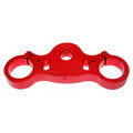 CNC Red Triple Clamp + 22mm Handle Bar Clamp for Pit Pro Trail Dirt Bike (N/A)