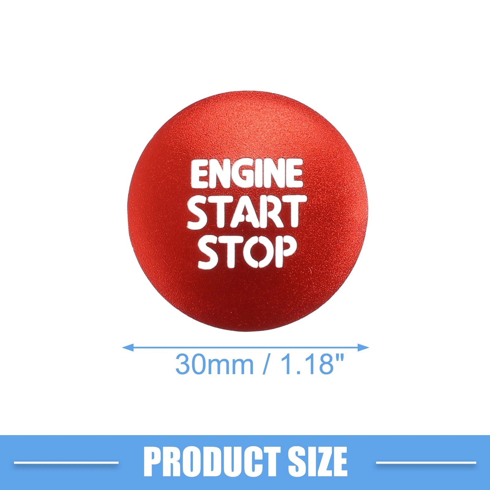 Engine Start Stop Ignition Button Cover Sticker for Toyota Tacoma (2016–2021) Red
