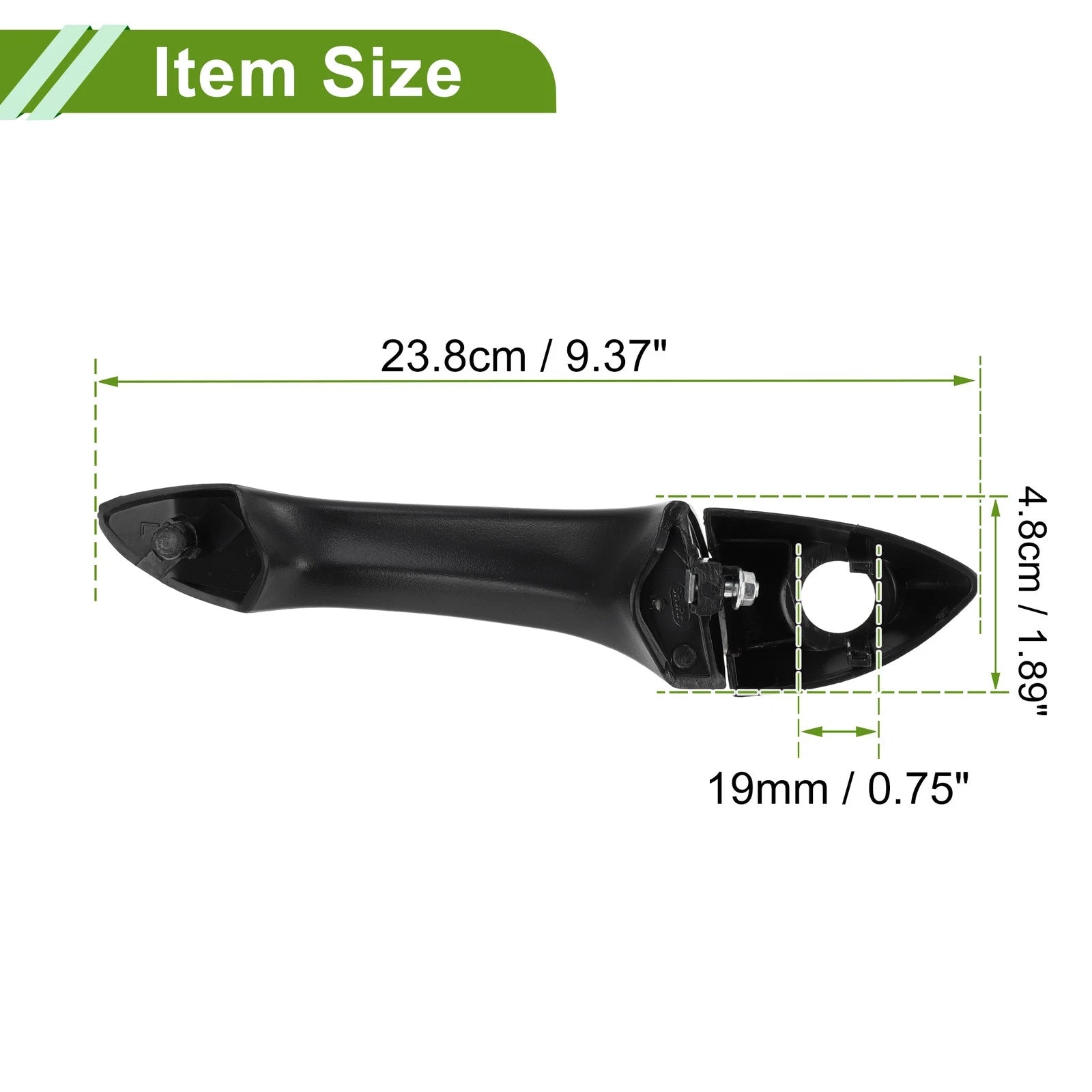 Exterior Door Handle for BMW X5 E53 (2000–2006) 51218243617 Black Front Left