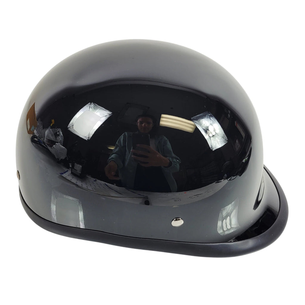 DOT Certified Motorcycle Helmet for Badass Trooper (2XL) Gloss Black
