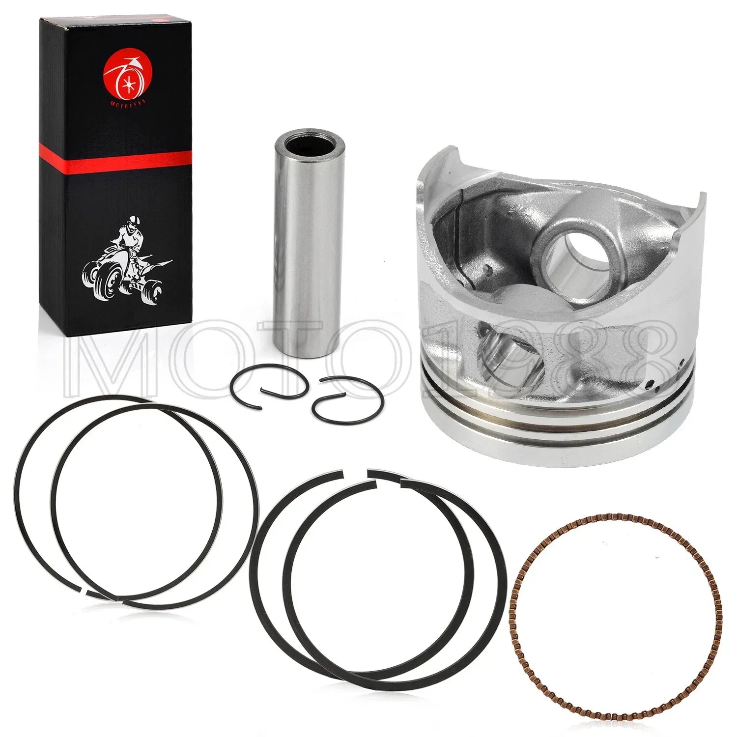 285cc Piston & Ring Kit .25mm Oversize Bore for Yamaha Golf Cart G2-G11 (1989–2002)