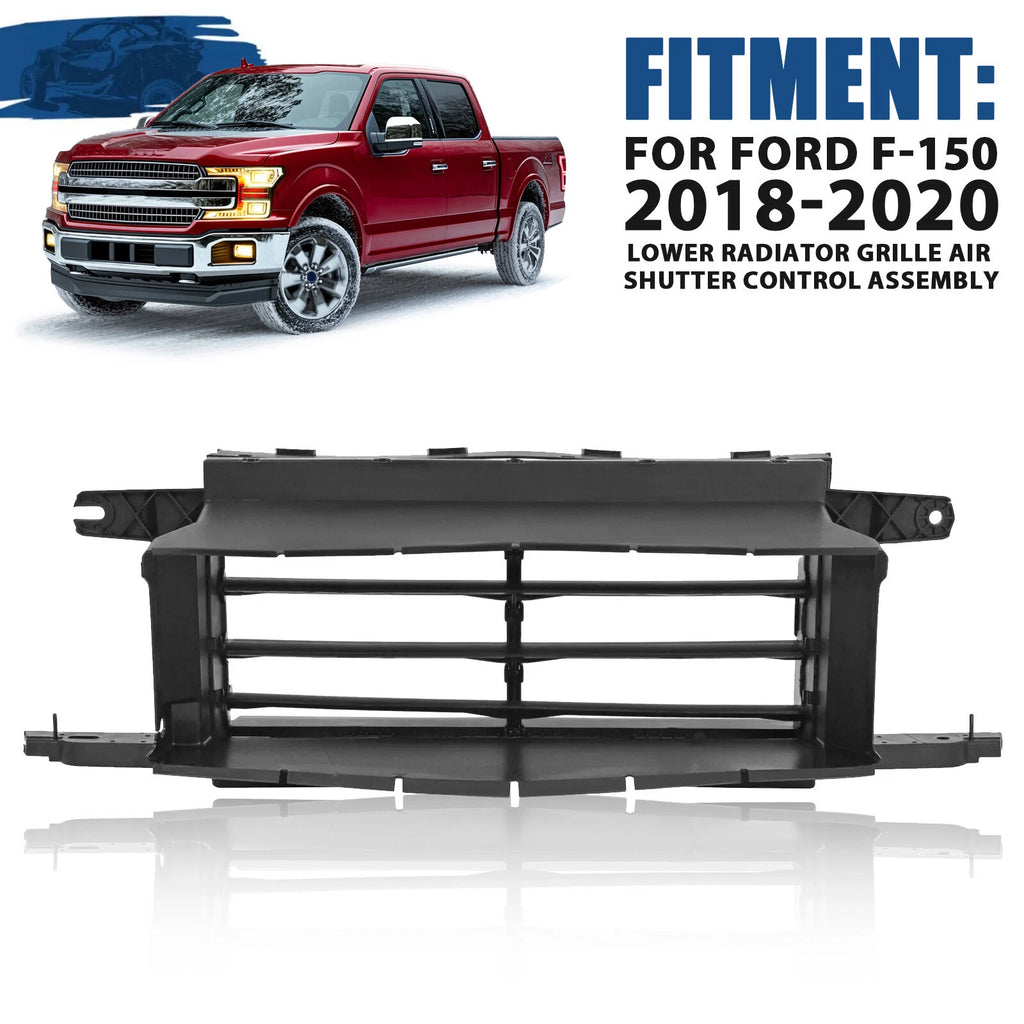 Front Lower Radiator Grille Air Control Shutter for Ford F-150 (2018–2020)