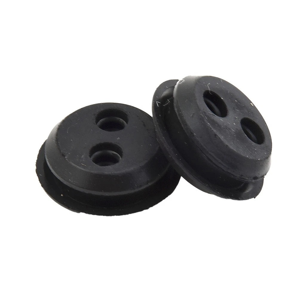 Set of 4 Rubber Grommets for Fuel Tank Replacement Trimmer (2-Hole)