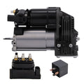 Air Suspension Compressor +Relay+ Valve Block For Mercedes GL MLClass W166 GL450
