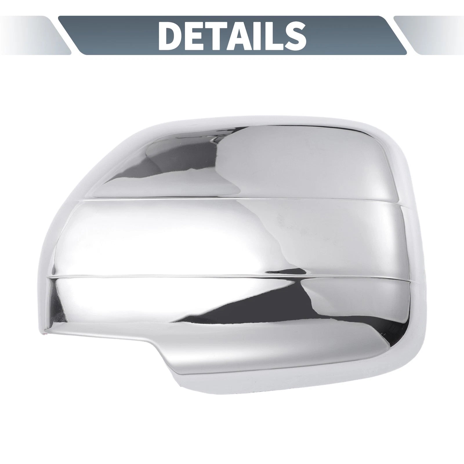 Pair Chrome Plated Rearview Mirror Cap Overlay for Lexus Land Cruiser 