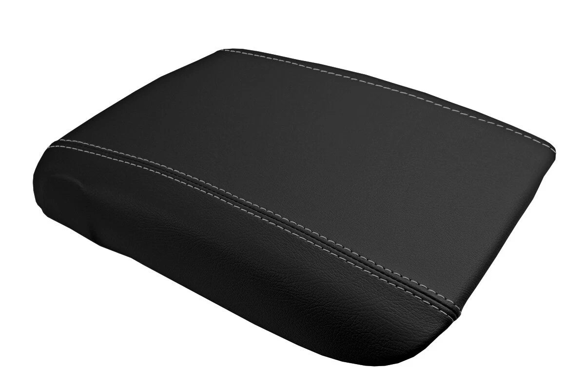 Console Lid Pull Over Cover Leather for GMC Denali (2003–2008) Gray Stitch