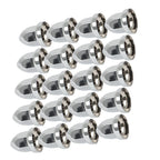 Set of 20 Chrome Lug Nut Covers for Semi Truck (33 mm)