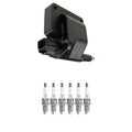 Set of 6 NGK HEI Ignition Coils & Laser Platinum Spark Plugs for Dakota Ram 1500 (1997–2004)