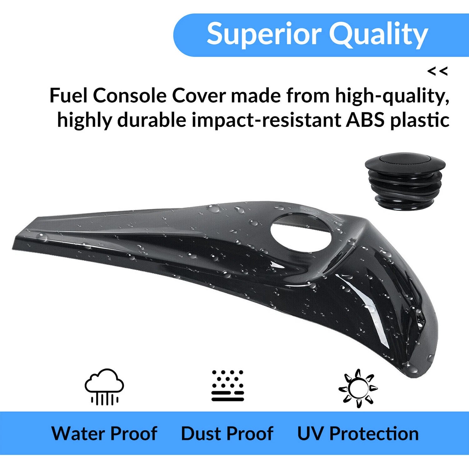 Fuel Console Gas Tank Cap Cover for Harley Electra Road Glide (2008–2023)