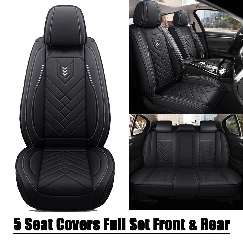 Faux Leather Seat Covers for Honda/Toyota (Set of 5)