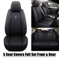 Faux Leather Seat Covers for Honda/Toyota (Set of 5)